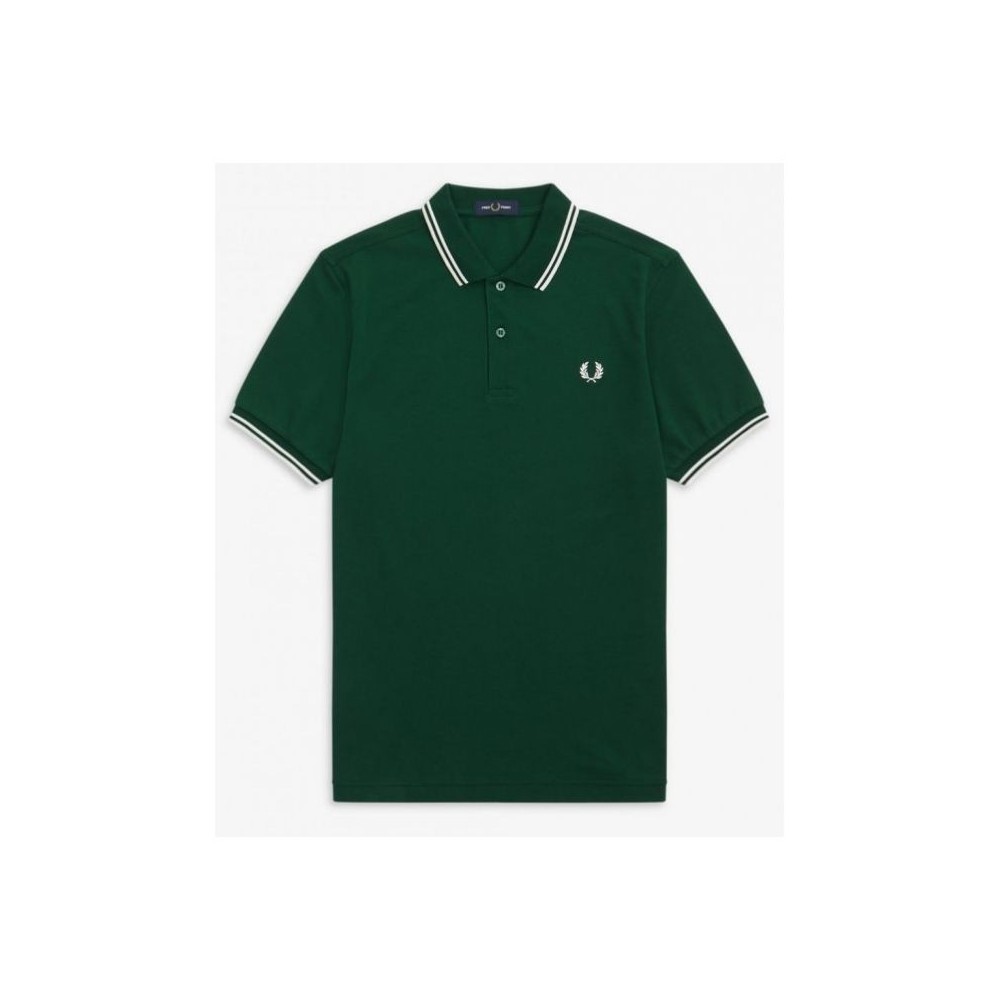 Polo verde manga corta