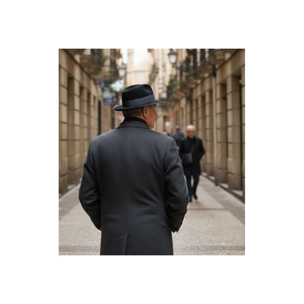 Sombrero lana cashmere negro