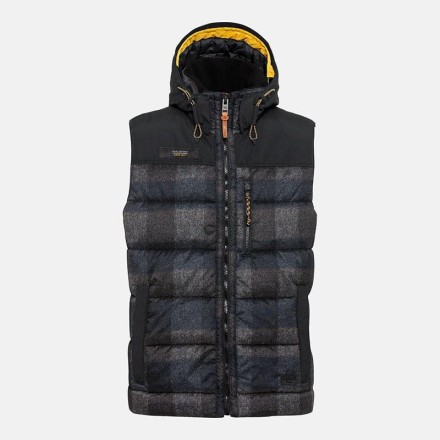 Camel Active vest blue plaid
