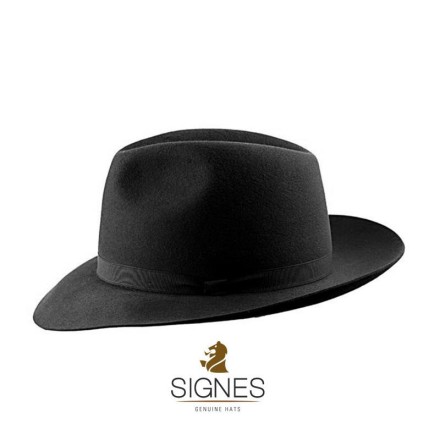 Hat Signes short brim felt black